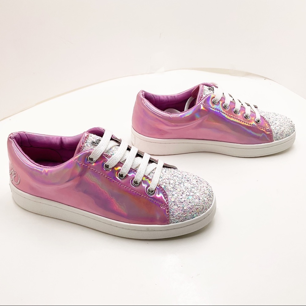 🆕 {Sam Edelman}Blane Metallic & Glitter Sneakers - Picture 4 of 9